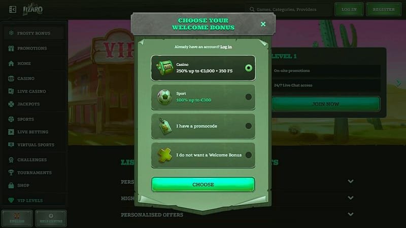 Lizaro Casino Anmeldung und erste Eindrücke – Die erste Orientierung im Lizaro Casino