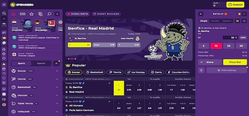 Spinorhino Vergleich und Alternativen – Spinorhino Vergleich: Für welchen Spielertyp taugt es?